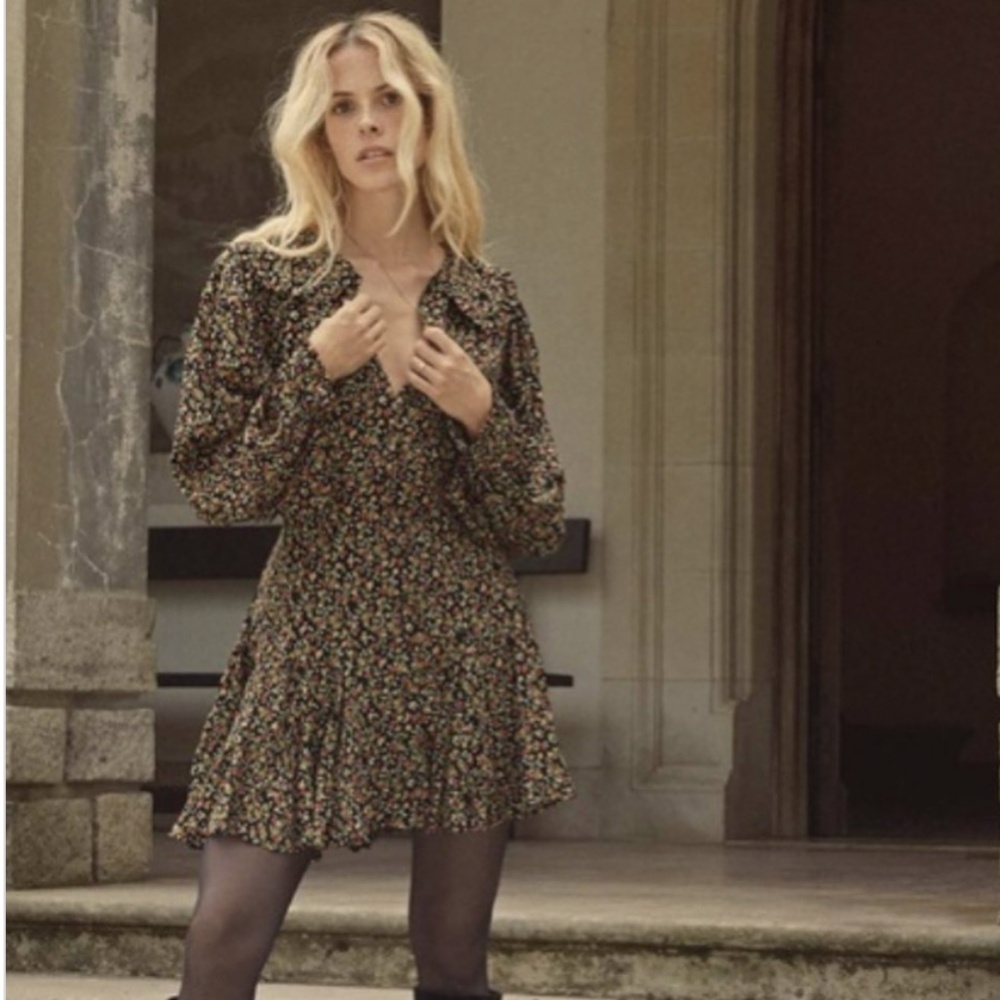 DOEN CAMDEN DRESS -- INK MONTPELLIER FLORAL